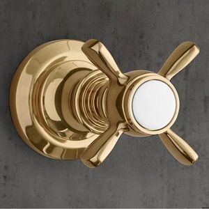 Set of Two RH Lugarno Flow Control Valve & Trim in Polished Nickel